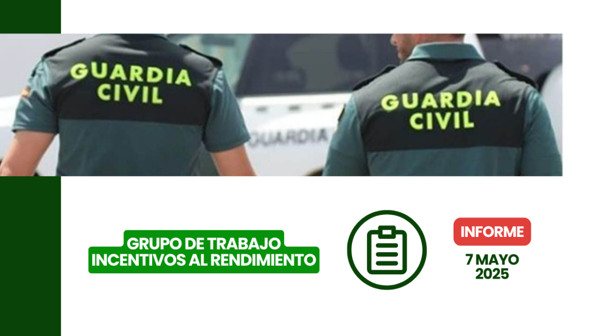 Reunión del Grupo de Incentivos al Rendimiento celebrada el 7 de mayo de 2025 con documentos y participantes analizando propuestas.