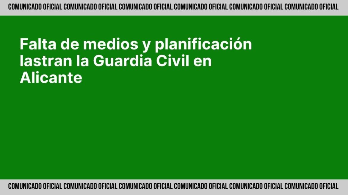 Representantes de JUCIL reunidos con la Jefatura de la Comandancia de Alicante para reclamar mejoras laborales y materiales
