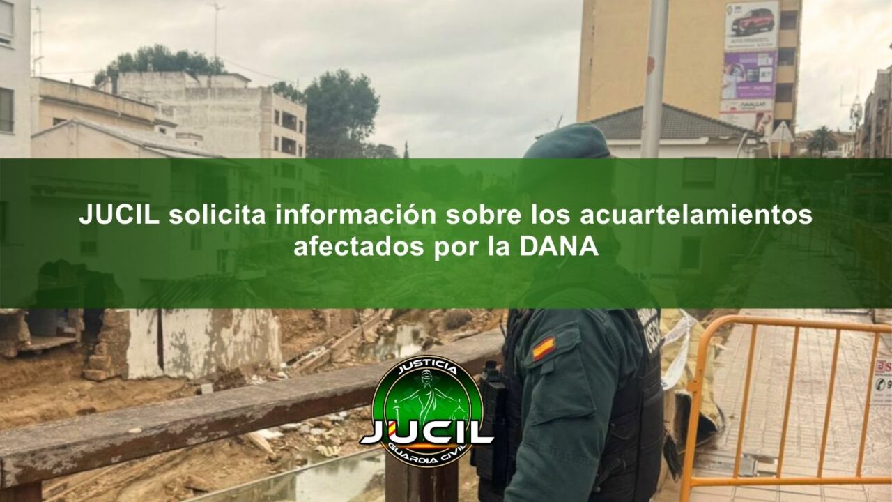 Fachada de un cuartel de la Guardia Civil afectado por inundaciones tras la DANA de octubre de 2024