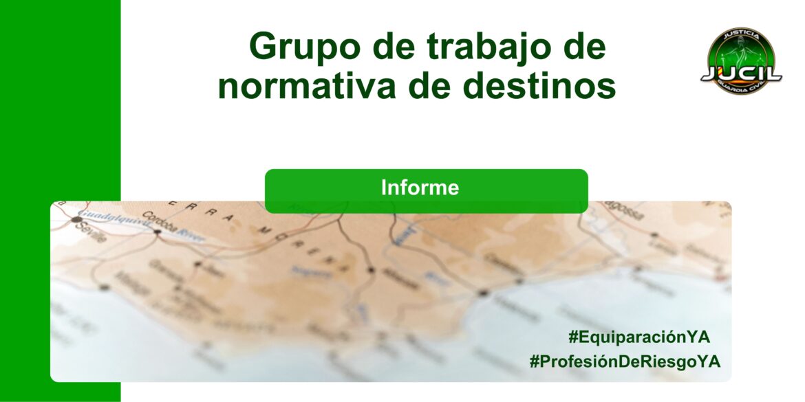 Representantes de JUCIL durante el segundo Grupo de Trabajo sobre Normativa de Destinos en la Dirección General de la Guardia Civil, junio de 2025