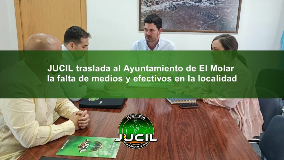 Reunión de JUCIL con el alcalde de El Molar para exigir más medios y efectivos para la Guardia Civil