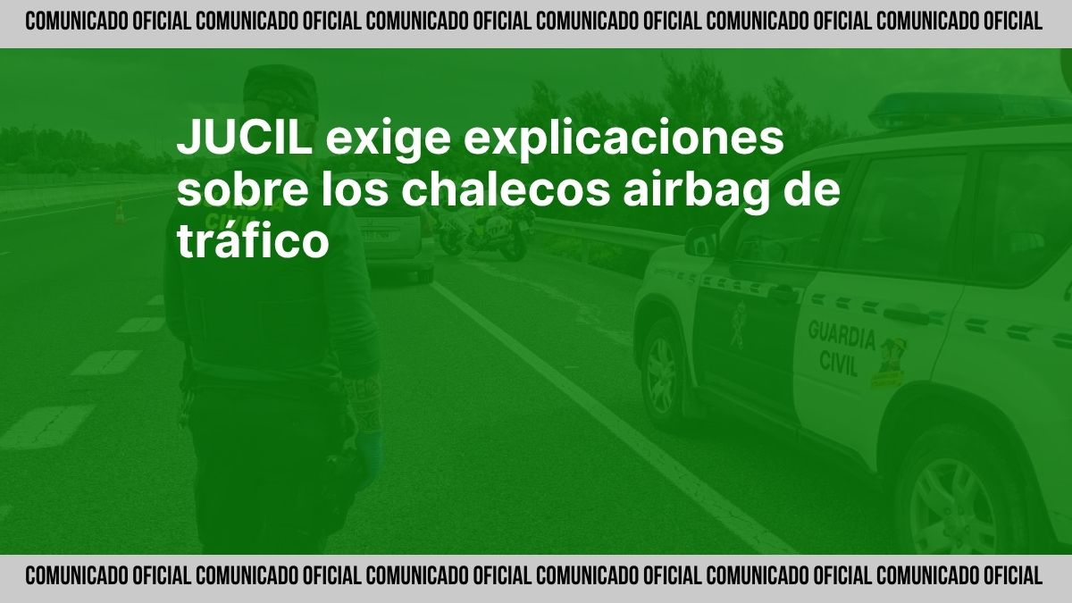 Chaleco airbag de la Guardia Civil sobre una motocicleta oficial, objeto de controversia por fallos de activación