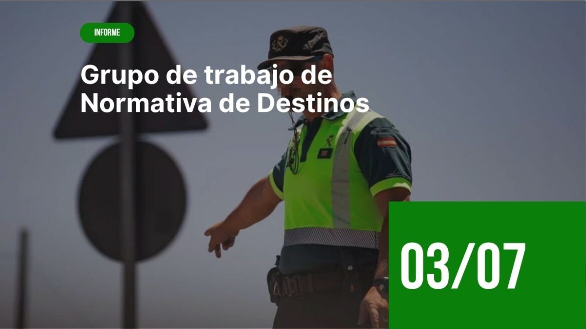 Representantes de JUCIL durante el Grupo de Trabajo GT3 en la Dirección General de la Guardia Civil, debatiendo la futura Normativa de Destinos 2026