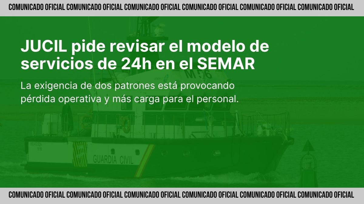 Patrullera del Servicio Marítimo de la Guardia Civil en misión frente a la costa