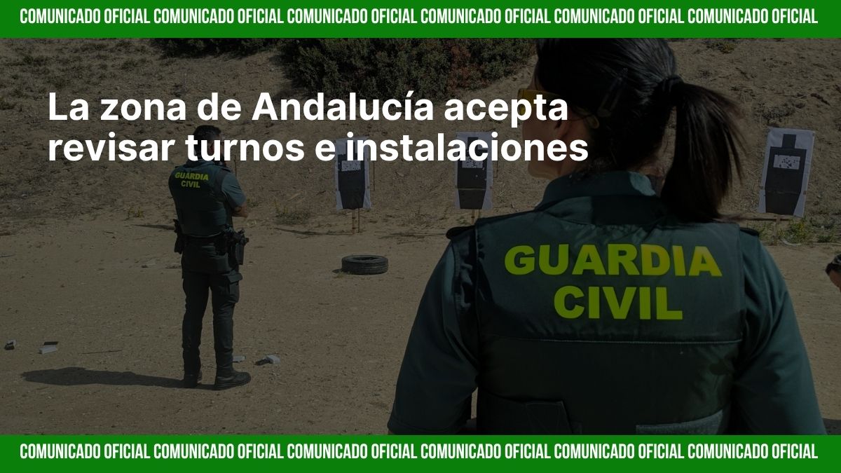 Reunión entre representantes de JUCIL y el general jefe de la Guardia Civil en la Zona de Andalucía