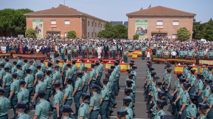 Ernesto Vilariño, secretario general de JUCIL, durante la presentación del recurso contra la asignación de destinos a nuevos guardias civiles.