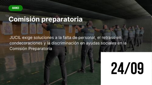 Representantes de JUCIL en la Comisión Preparatoria del Consejo de la Guardia Civil, septiembre 2025.