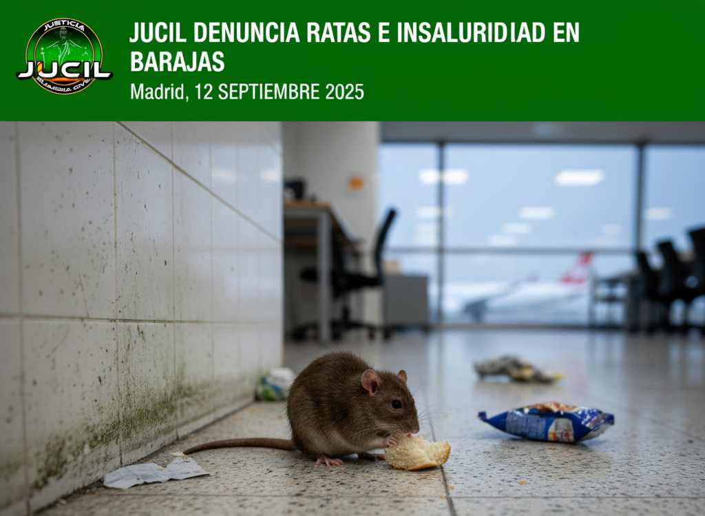 Guardia Civil denuncia la presencia de ratas y suciedad en el Aeropuerto Adolfo Suárez Madrid-Barajas.